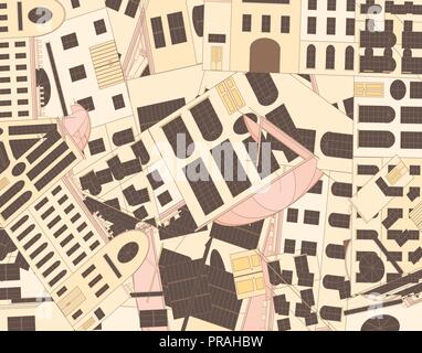 Retro Gebäude Textur muster Hintergrund Stock Vektor