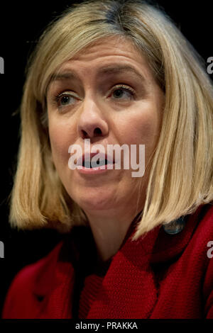 Birmingham, Großbritannien. 30. September 2018. Andrea Jenkyns, Konservative MP für Morley und Outwood, spricht an der Brexit Zentrale fringe Ereignis auf dem Parteitag der Konservativen Partei in Birmingham. © Russell Hart/Alamy Leben Nachrichten. Stockfoto