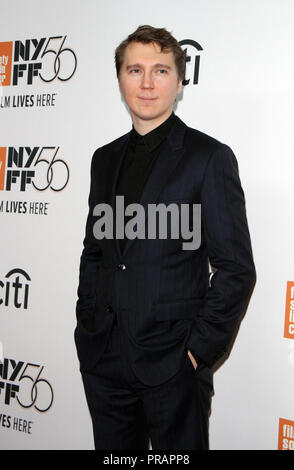 September 30, 2018 Paul Dano nehmen an der 56th New York Film Festival präsentiert Premiere von Wildtieren in der Alice Tully Hall im Lincoln Center in New York September 30, 2018 Credit: RW/MediaPunch Stockfoto