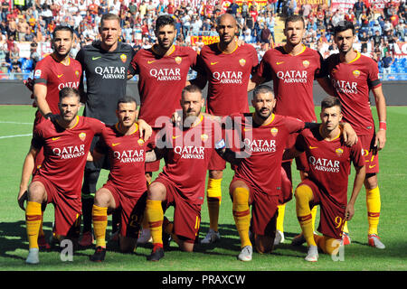 Rom, Italien. 01 Okt, 2018. Fußball-Liga Serie A Rom vs Lazio-Rome 29-09-2018 im Bild Rom starten Foto Fotograf01 Gutschrift: Unabhängige Fotoagentur/Alamy leben Nachrichten Stockfoto