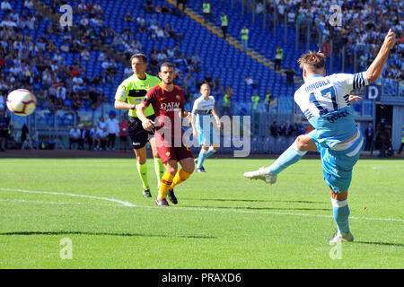 Rom, Italien. 01 Okt, 2018. Fußball-Liga Serie A Rom vs Lazio-Rome 29-09-2018 im Bild Ciro unbeweglich Foto Fotograf01 Gutschrift: Unabhängige Fotoagentur/Alamy leben Nachrichten Stockfoto
