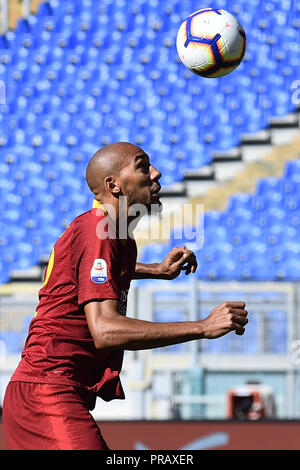 Rom, Italien. 01 Okt, 2018. Fußball-Liga Serie A Rom vs Lazio-Rome 29-09-2018 im Bild Steven Nzonzi Foto Fotograf01 Gutschrift: Unabhängige Fotoagentur/Alamy leben Nachrichten Stockfoto