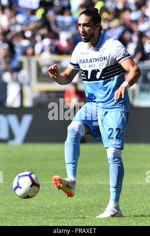 Rom, Italien. 01 Okt, 2018. Fußball-Liga Serie A Rom vs Lazio-Rome 29-09-2018 im Bild Martin Caceres Foto Fotograf01 Gutschrift: Unabhängige Fotoagentur/Alamy leben Nachrichten Stockfoto