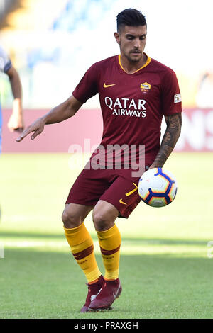 Rom, Italien. 01 Okt, 2018. Fußball-Liga Serie A Rom vs Lazio-Rome 29-09-2018 im Bild Lorenzo Pellegrini Foto Fotograf01 Gutschrift: Unabhängige Fotoagentur/Alamy leben Nachrichten Stockfoto