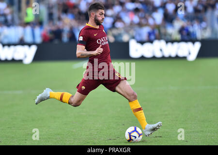 Rom, Italien. 01 Okt, 2018. Fußball-Liga Serie A Rom vs Lazio-Rome 29-09-2018 im Bild Davide Santon Foto Fotograf01 Gutschrift: Unabhängige Fotoagentur/Alamy leben Nachrichten Stockfoto