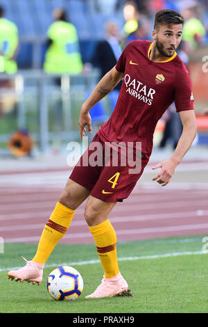Rom, Italien. 01 Okt, 2018. Fußball-Liga Serie A Rom vs Lazio-Rome 29-09-2018 im Bild Bryan Cristante Foto Fotograf01 Gutschrift: Unabhängige Fotoagentur/Alamy leben Nachrichten Stockfoto