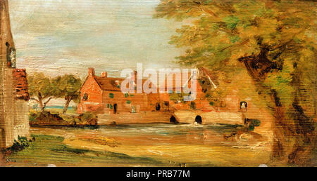 John Constable, Flatford Mill, ca. 1810-1811 Öl auf Leinwand, Yale Center für British Art, New Haven, USA. Stockfoto