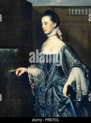 John Singleton Copley, Frau Daniel Sargent (Mary Turner) 1763 Öl auf Leinwand, feinen kunst-Museen von San Francisco, USA. Stockfoto