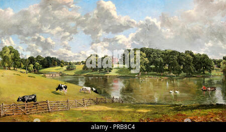 John Constable, Wivenhoe Park, Essex 1816 Öl auf Leinwand, Nationalgalerie, Washington, D.C., USA. Stockfoto