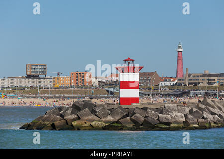 Den Haag Niederlande meer Leuchtturm vorne Stockfoto