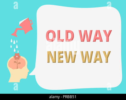 Schreiben Hinweis zeigen alte Art und Weise. Business foto Präsentation der verschiedenen Art und Weise die gewünschten Zwecke zu erfüllen. Stockfoto