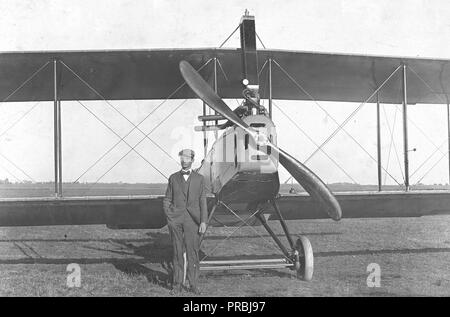 3/15/1918 - Standard Aircraft Corporation, Elizabeth, N.J. Standard Modell H3, Grundausbildung Ebene Stockfoto