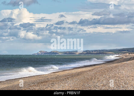 Landschaft Blick auf die North Norfolk Küstenlinie um Cley, Weybourne und Sheringham. Stockfoto