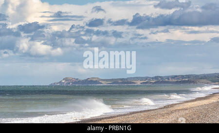 Landschaft Blick auf die North Norfolk Küstenlinie um Cley, Weybourne und Sheringham. Stockfoto