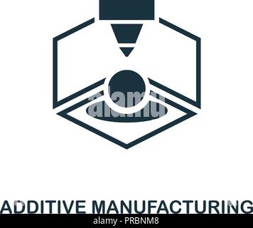 Additive Manufacturing Symbol. Einfaches Design aus Industrie 4.0 Sammlung. UX und UI. Pixel Perfect premium Additive Manufacturing Symbol. Für web d Stock Vektor