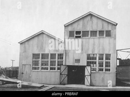 Entwicklung der Helium arbeiten unter der Leitung des Präsidiums der Gruben. Dreschwerk Gebäude, North Fort Worth, Texas Stockfoto