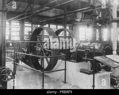 Entwicklung der Helium arbeiten unter der Leitung von Büro der Gruben. Eine von zwei 1-stufige Kompressoren. North Fort Worth, Texas Stockfoto