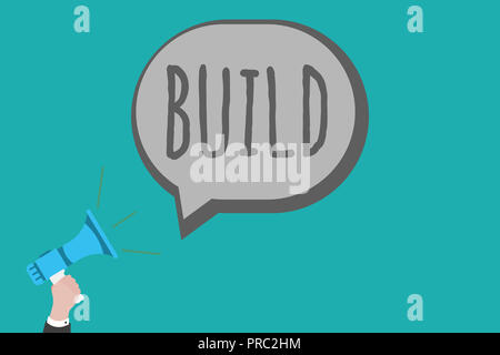 Text Zeichen angezeigt. Konzeptionelle foto Konstrukt etwas Material zusammen, die über einen bestimmten Zeitraum. Stockfoto