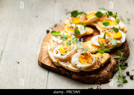 Butter croissant Sandwiches Stockfoto