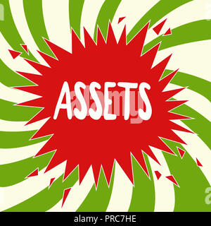 Handschrift Text schreiben. Konzept sinn Los von Immobilien durch die Person oder Firma im Besitz als Wert. Stockfoto