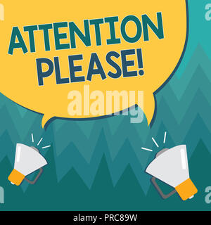 Konzeptionelle Hand schreiben, Bitte beachten. Business Foto zur Schau stellen Menschen ihre geistigen Kräfte auf sie zu konzentrieren. Stockfoto