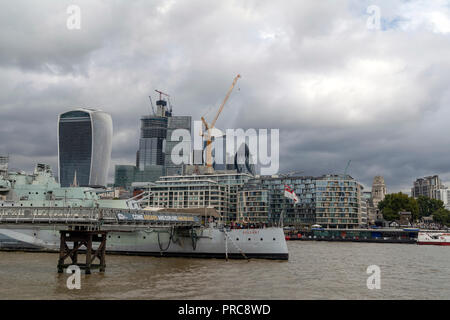 HMS Belfast Stockfoto