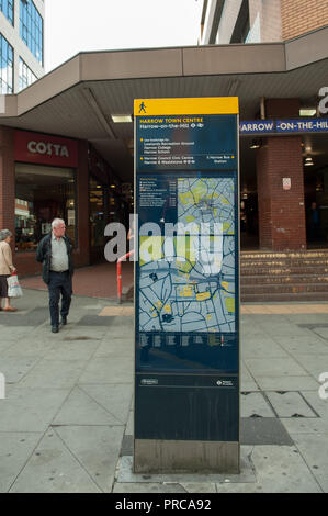 Harrow on the Hill Station Eingang Stockfoto