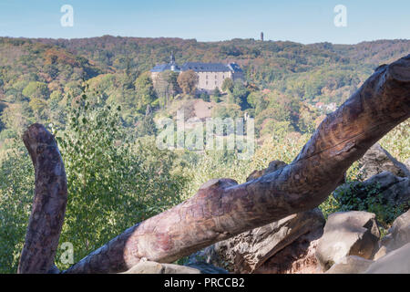 Blankenburg, Deutschland - 20. September 2018: Blick auf Schloss Blankenburg im Harz, Deutschland. Stockfoto