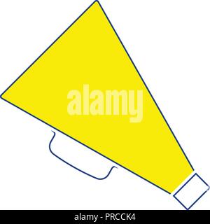 Direktor Megafon-symbol. Thin Line Design. Vector Illustration. Stock Vektor