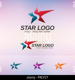 Star Logo Konzept Stock Vektor