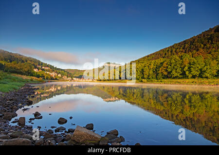 Europa, Deutschland, Sachsen, Königstein, Festung Königstein Schloss, Elbe Stockfoto