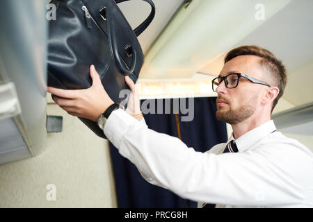 Passagier, Tasche Stockfoto