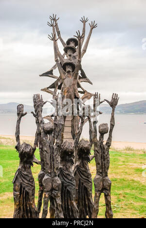 Nationalen irischen Hungersnot Memorial, County Mayo, Irland Stockfoto