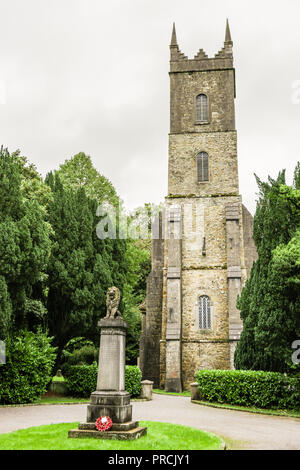 St. Salvator Kirche von Irland auf dem Gelände des Castle Leslie, Glaslough, County Monaghan, Irland. Stockfoto