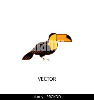 Toucan Vogel Symbol Stock Vektor