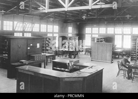 1918 oder 1919 - Bibliotheken - Alabama durch Iowa - A.L.A. Camp Kearny Bibliothek, Linda Vista, Calif Stockfoto
