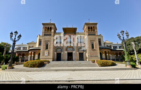 Museo de Artes y Costumbres Populares de Sevilla - pabellon Mudejar. Sevilla, Spanien Stockfoto