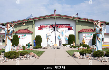 Bavarian-Themed Weihnachten Stadt in Frankenmuth, Michigan Stockfoto