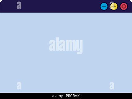 Öffnen Sie das Symbol Computer Fenster isoliert Stock Vektor