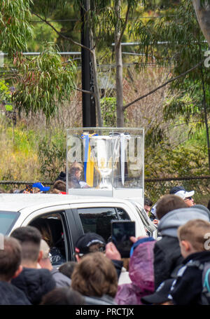 2018 AFL Grand Final Parade, Melbourne, Victoria, Australien. Stockfoto