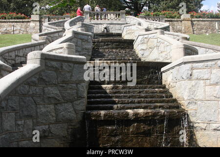 Wasserbrunnen im italienischen Garten in Maymont (Richmond, VA, USA) Stockfoto