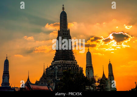 Wat Arun Pagode Wahrzeichen von Bangkok Thailand Hauptstadt Stockfoto