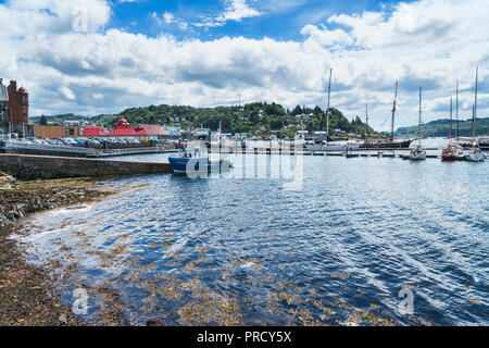 Oban Bay Moorings, Boote, Marina, Argyll und Bute, Schottland Großbritannien Stockfoto