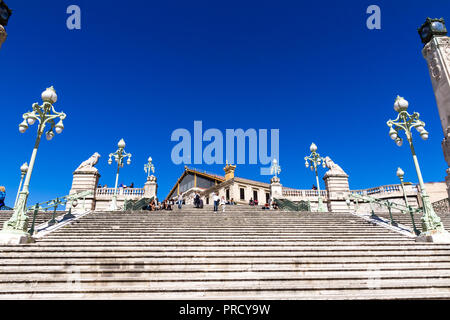 Die große Treppe am Bahnhof Marseille Saint Charles Stockfoto