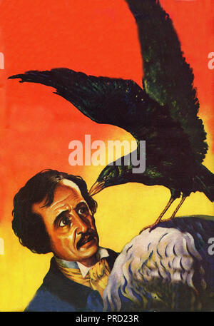 Edgar Allen Poe Abbildung Stockfoto