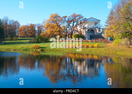 TSARSKOYE Selo, St.-Petersburg, Russland -?? Oktober 19, 2016: Der Cameron Galerie Ensemble (das Cameron Thermae) Im Catherine Park. Stockfoto