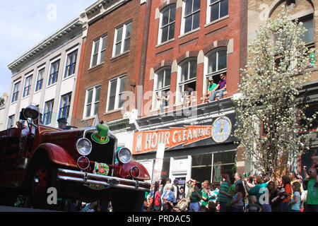 St. Patrick's Day Parade in Roanoke, Virginia, USA Stockfoto