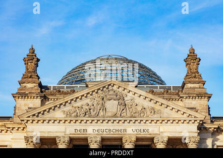 Europa, Deutschland, Brandenburg, Berlin, Reichstag Regierungsgebäude Stockfoto