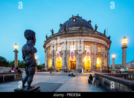 Europa, Deutschland, Brandenburg, Berlin, Museumsinsel, SPree, barocken Stil Bode Museum 1904 von Ernst von Ihne Stockfoto