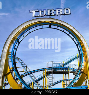 Brighton Pier Turbo Coaster Stockfoto